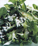  Теплый зеленый салат