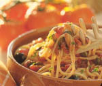 Анчоусы с томатом c спагетти итальянские