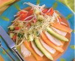  papaya салат из курицы