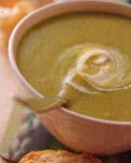  Гороховый суп-пюре с чесноком